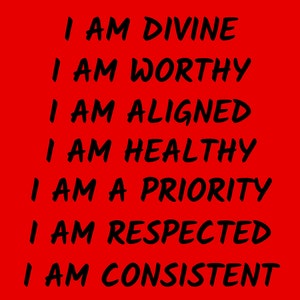Self Concept Poster - Red ( Root Chakra)