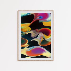 Psychedelische 70s Kunst, abstrakte abstrakte Wandkunst, bunte abstrakte Kunst, 90er Jahre Y2K Drucke, marmorieren, fuschiafarbene Kunst, printable Art