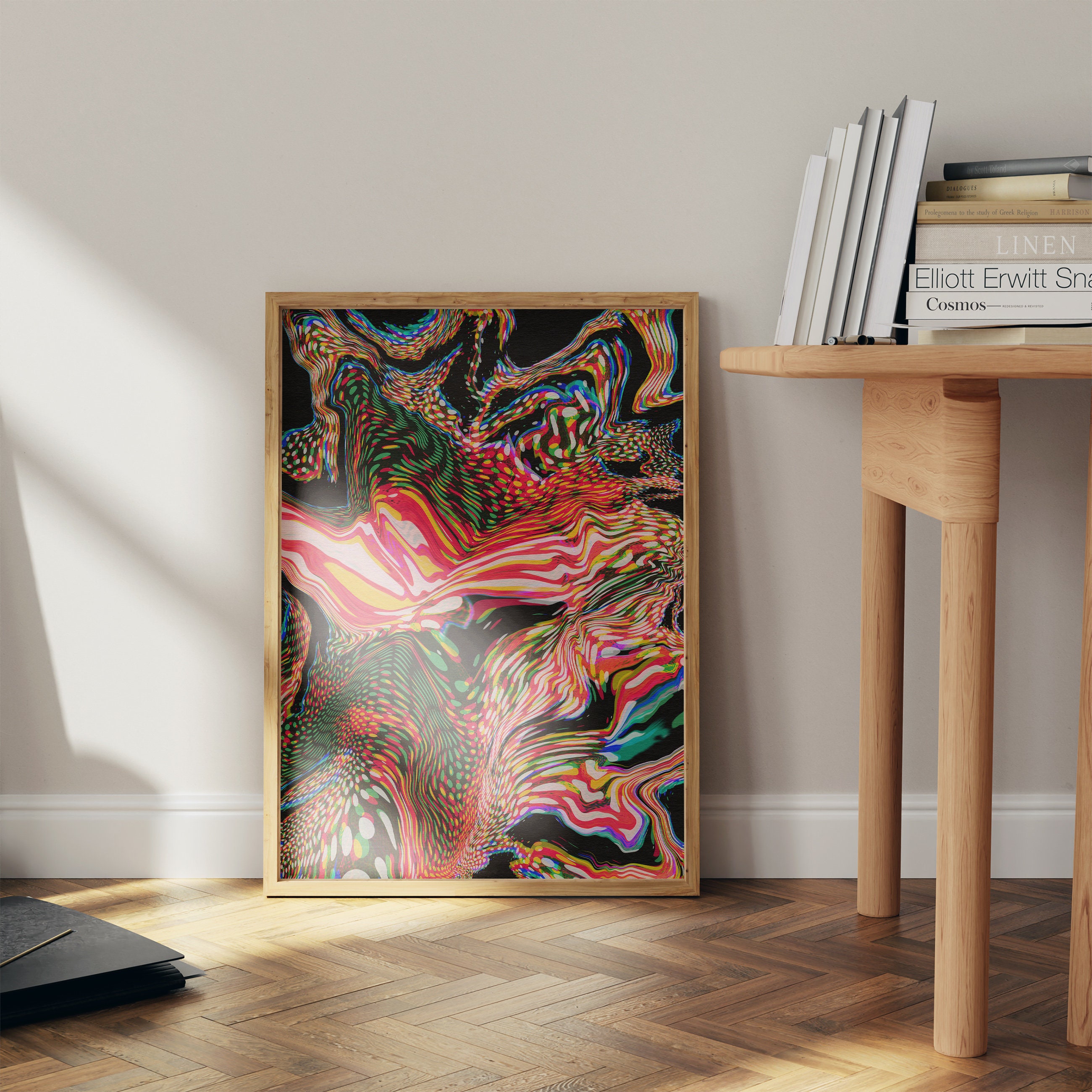 Psychedelic Digital Download, Trippy Wall Art, Colorful Poster ...
