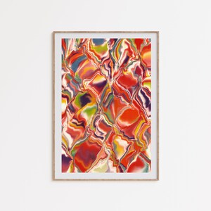 Arte de pared de los años 70, descarga psicodélica, arte de pared trippy, psicodélica de los años 70, arte abstracto colorido, cartel de arte fumeta, descarga digital