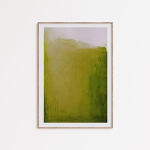 Chartreuse Abstract Art, imprimé minimaliste, expressionnisme abstrait, décor vert lime, affiche vert vif, imprimé vert minimaliste, imprimable