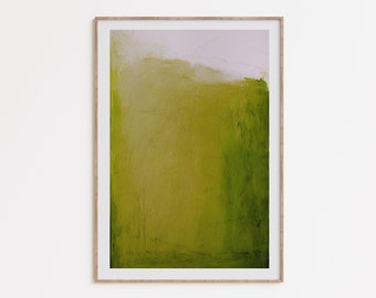 Chartreuse Abstract Art, minimalist print, abstract expressionism, lime green decor, bright green poster, minimalist green print, printable