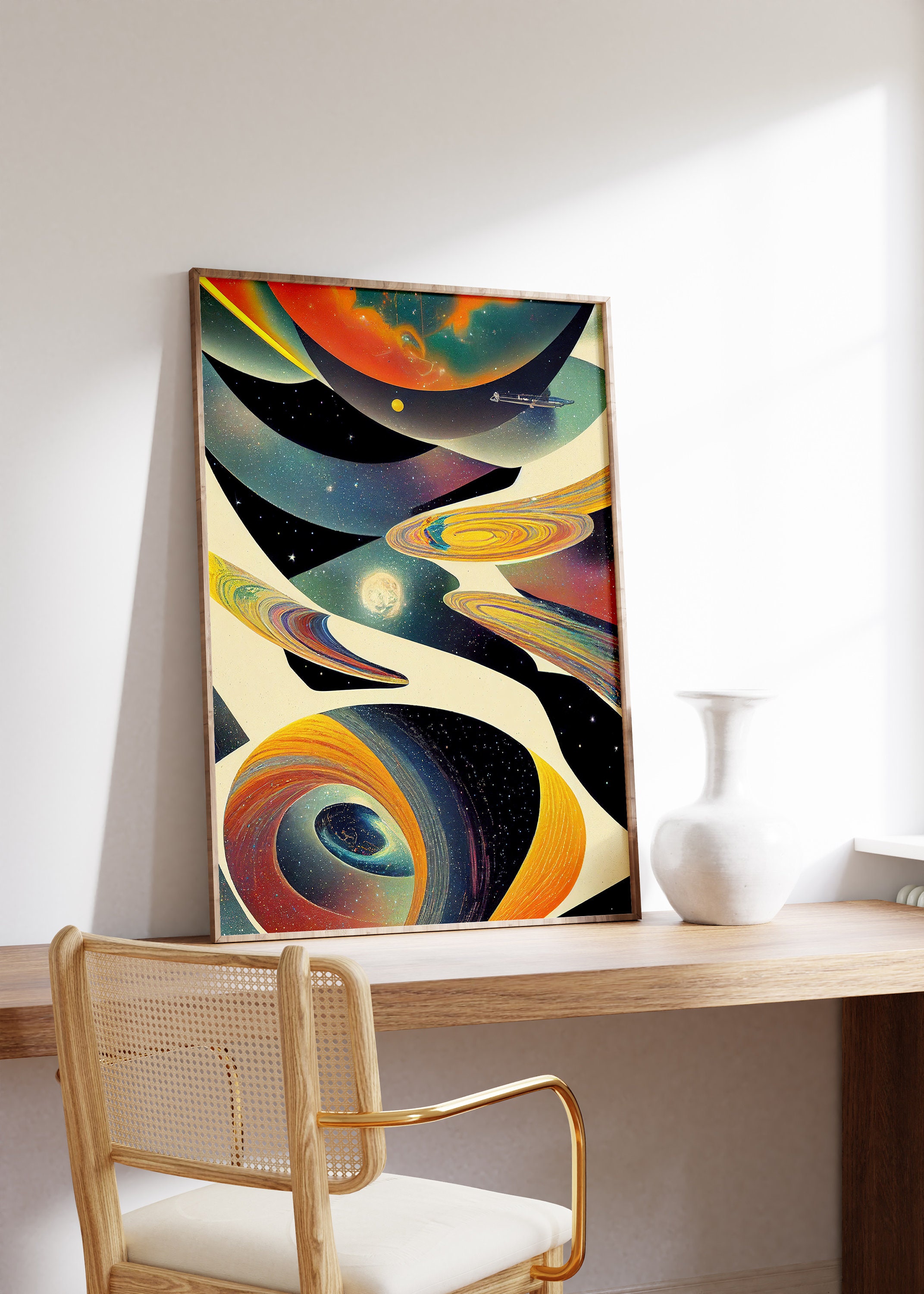 Weird Space Pattern Weird Space Art, Surrealist Galaxy, Vintage Sci-fi Wall Art ...