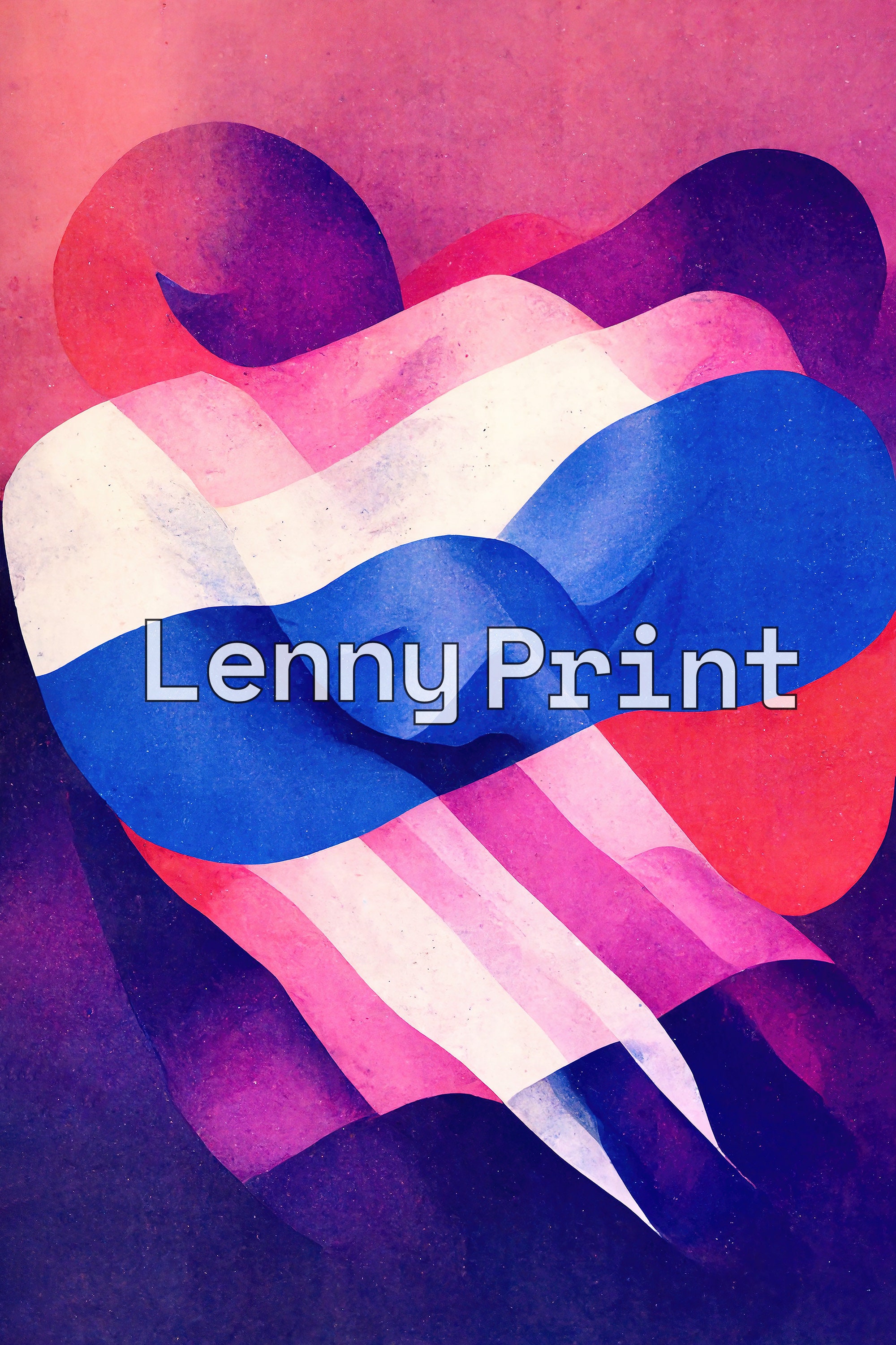 Retro Bisexual Pride Flag Lgbtq Art Download Bisexual Wall Decor 