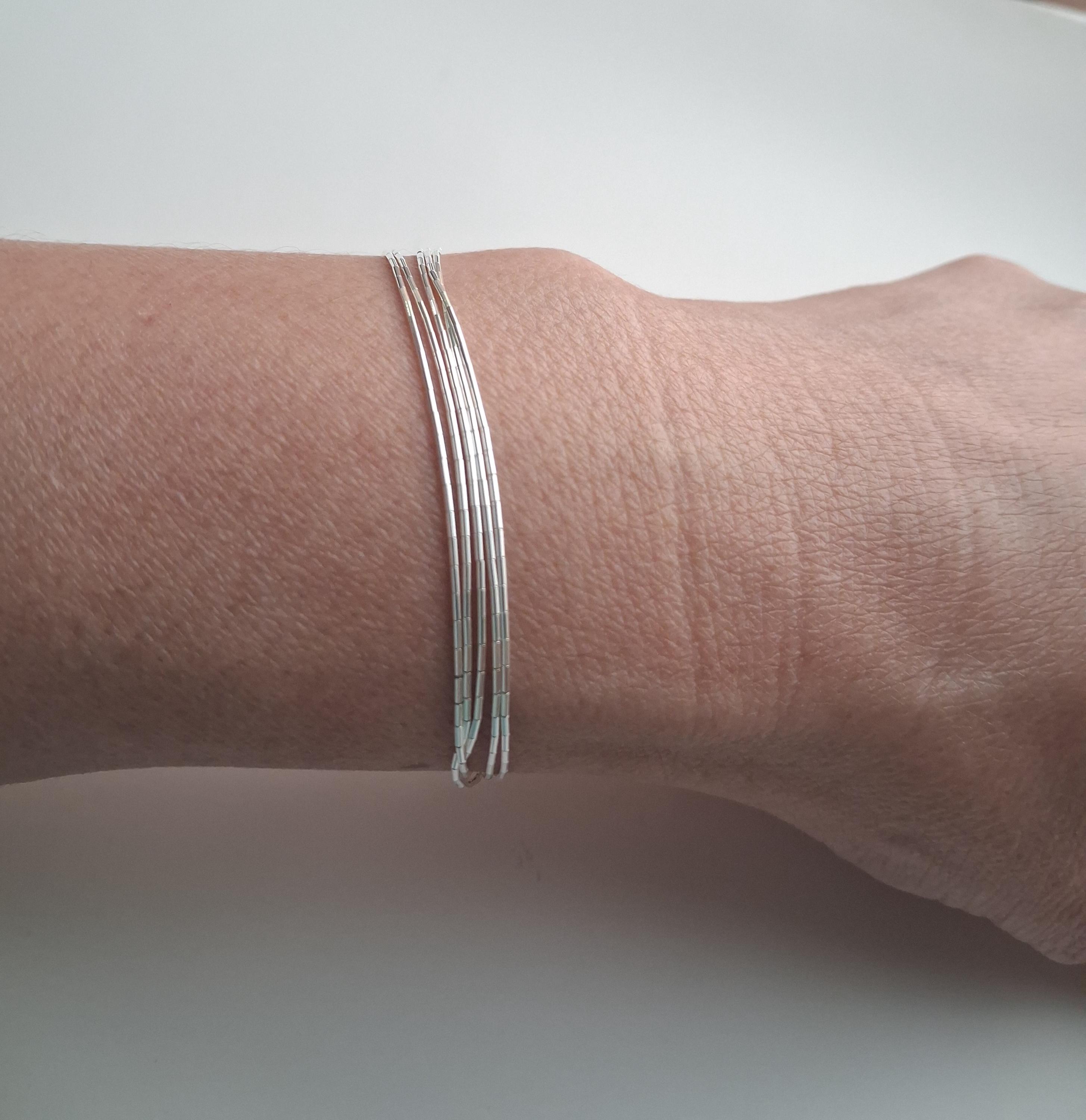 Silver Bangle Usa - Etsy