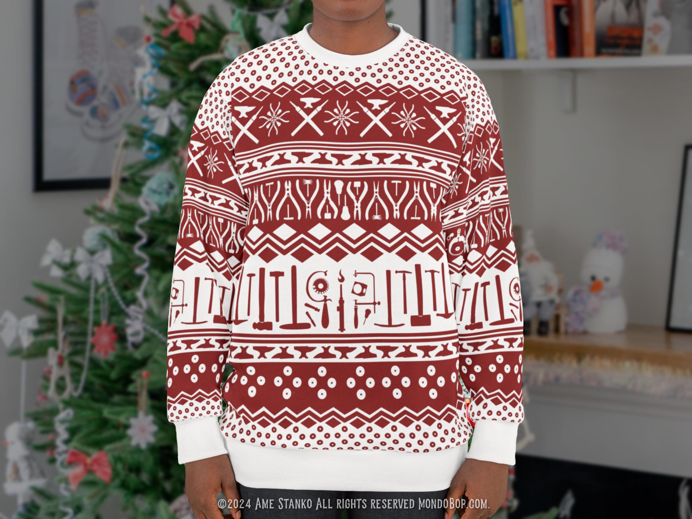 Tool Yule XS-2XL Metal Arts Holiday Sweatshirt gift for jewelers,  metalsmiths, silversmiths, goldsmiths, metal arts teachers and students