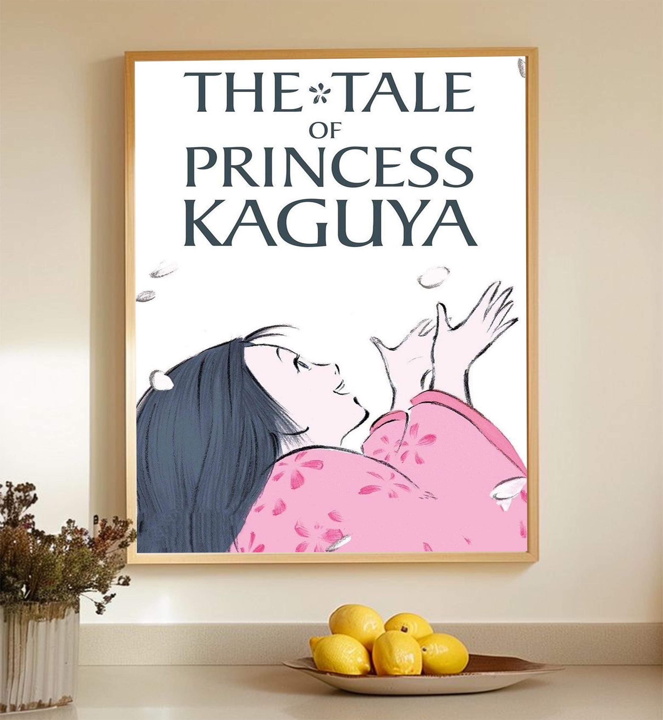 Poster Mural Le Conte De La Princesse Kaguya En Polyester - 76,2 X 101,6 Cm, Bords Ourlés, Clips Inclus