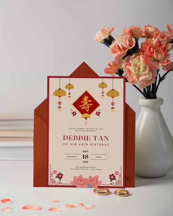 Longevity Birthday Invites