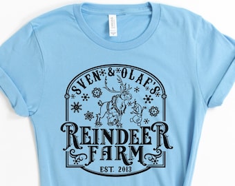 Sven & Olaf&#39;s Reindeer Farm, Sven And Olaf Shirt, Frozen Shirt, Disney Frozen Shirt, Frozen Disney Shirt, Olaf Shirt, Olaf and Sven Shirt