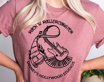 Rock N Roller Coaster Shirt, Rockin Roller Coaster Shirt, Hollywood Studios Shirt, Disney Shirt for Women - Men - Kids, Aerosmith Ride Shirt