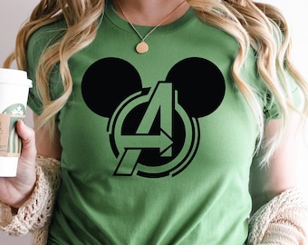 Mickey Ears Avengers, Camisa Mickey Avengers, Camisa Avengers Mickey, Camisas de la familia Disney, Camisas de viaje de Disney, Camisas de Disney, Disney World