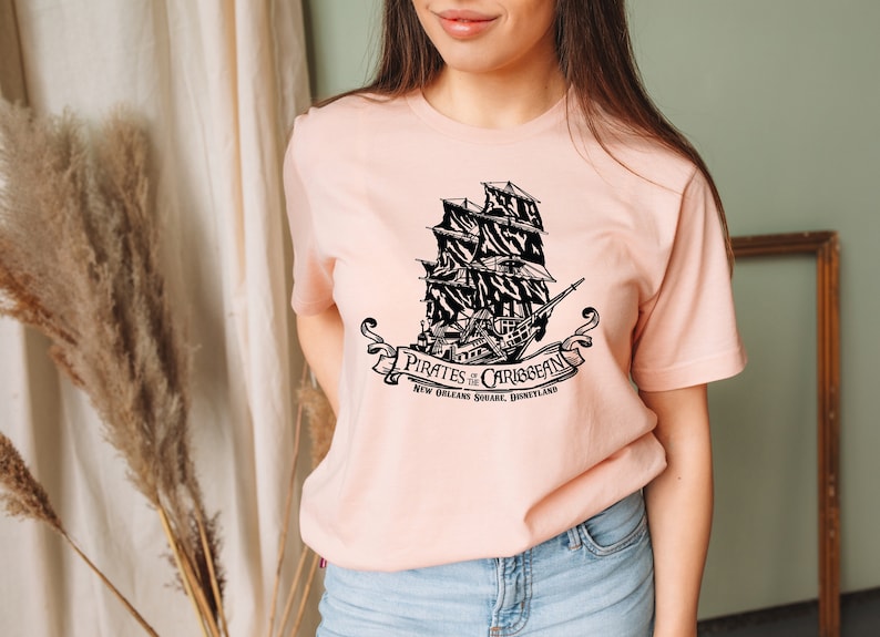 Pirates Of The Caribbean New Orleans Square, Pirates Of The Caribbean, Black Pearl, Disneyland Ride, Pirates Of Caribbean Black Pearl Heather Peach
