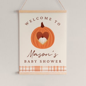 Halloween Crib Mobile Baby Shower Welcome Sign Template, Gender Reveal ...