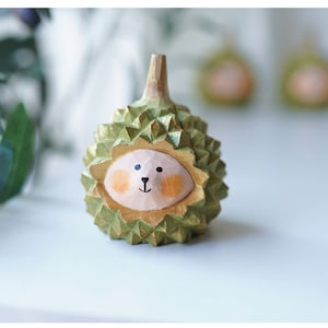 Handmade Wooden Avocado Wooden Fruit Ornaments Handmade Carving Gift