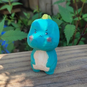 Handmade Wooden Dinosaurs Carving Ornament,Dinosaur Desktop Ornaments,Mini Cute Dinosaur Ornaments,Hand Carved Animals,Dinosaur Toy For Kids