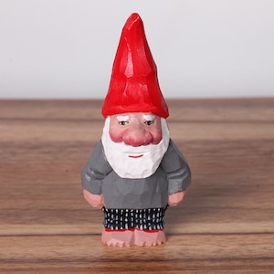 Wooden Santa Figurine Sculpture Hand Carved Wooden Santa Claus Figurine Wood Statue Christmas Ornaments,Christmas Gift,Christmas Decor