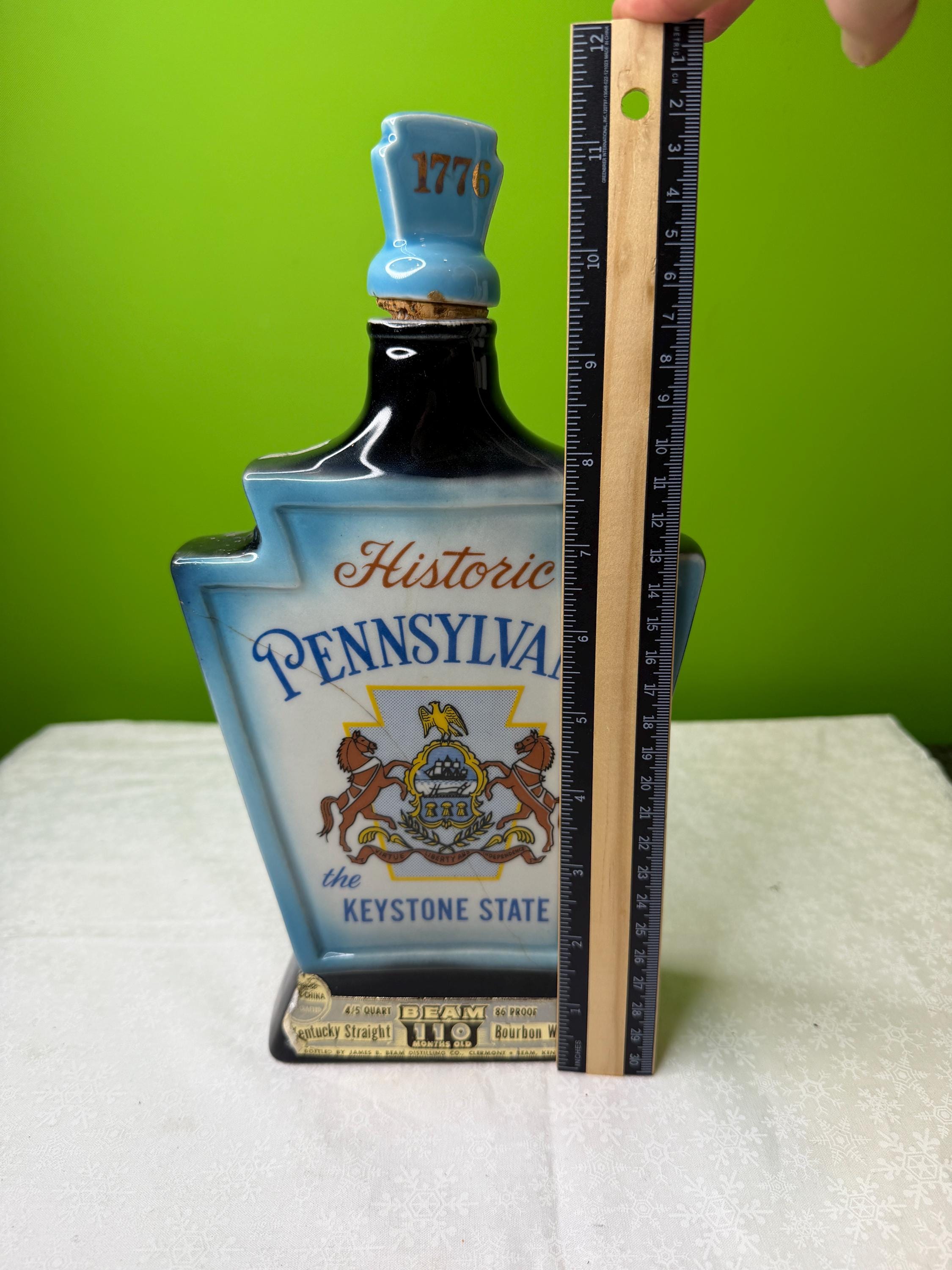 Vintage Jim Beam Historic Pennsylvania, the Keystone State Whiskey