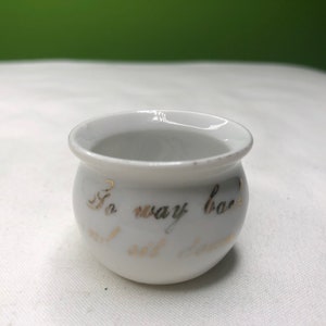 Vintage Porcelain Toothpick Holder with Beautifully Dine Handke and great design