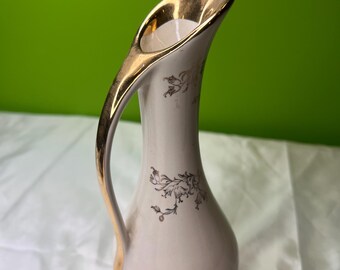 ヴィンテージ 50周年記念 パールチノ社 ピッチャー 花瓶 22Kゴールド