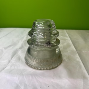 Vintage Hemingray 42 Klarglas Isolator