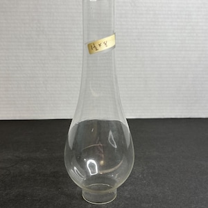 Vintage Clear Glass 8&quot;x1.5&quot; Oil Lamp Chimney