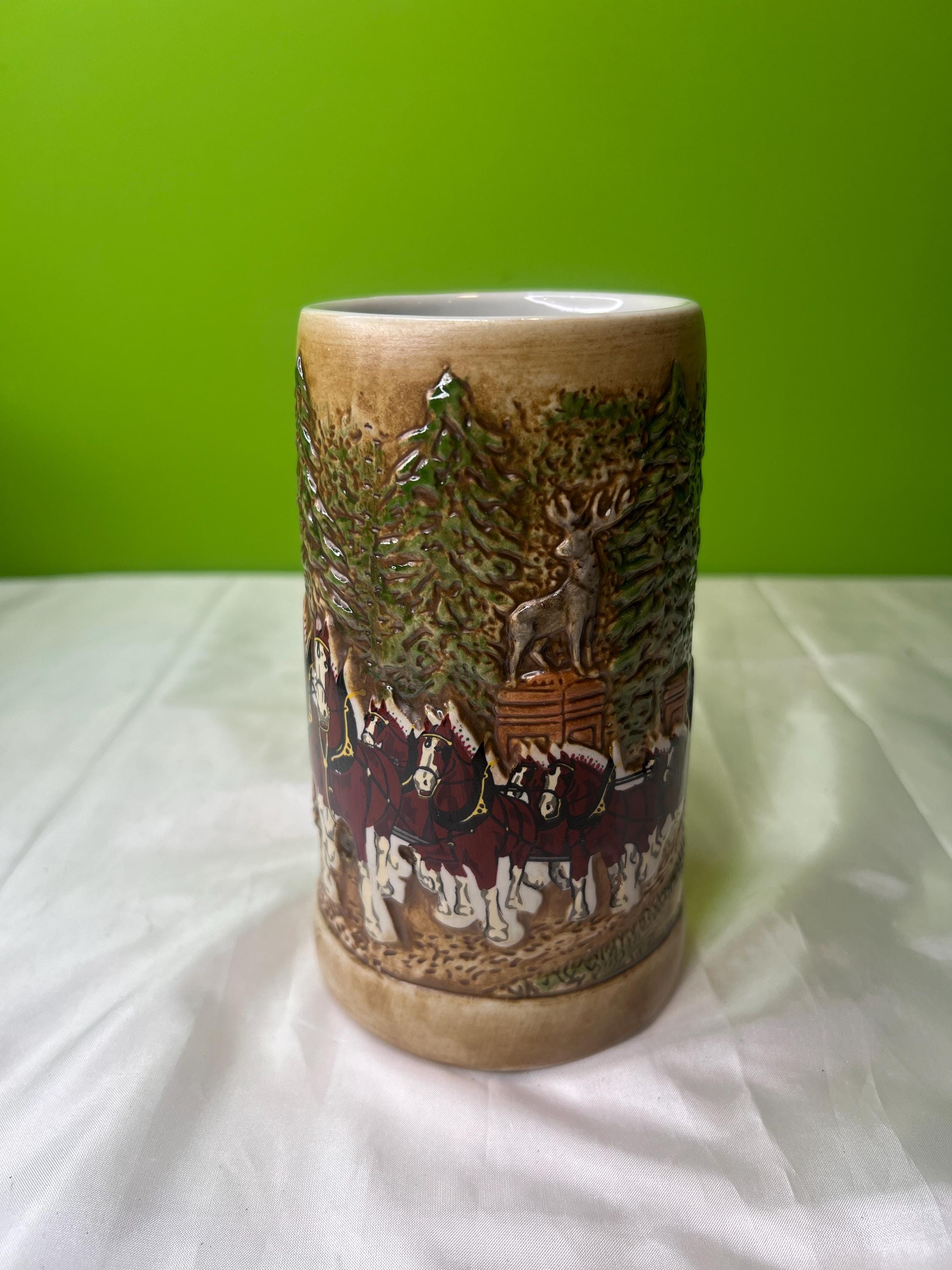 Vintage Budweiser Champion Clydesdales Stein Ceramarte Made in