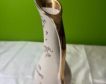 ヴィンテージ 50周年記念 パールチノ社 ピッチャー 花瓶 22Kゴールド