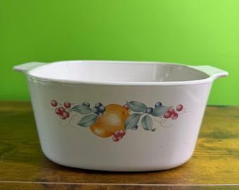 "Vintage Corning Ware Auflaufform ""Abundance"" Muster."
