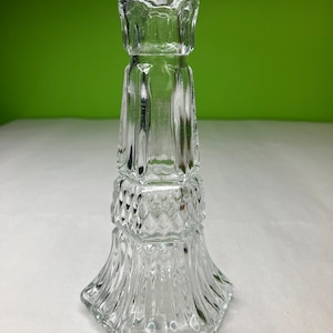 Vintage Cut Glass Bud vase or candle Holder Centerpiece 13 available