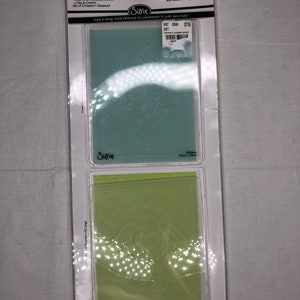Sizzix Embossing Folders Set of 2 Crown Flourish and Heart Wing Set in original packaging