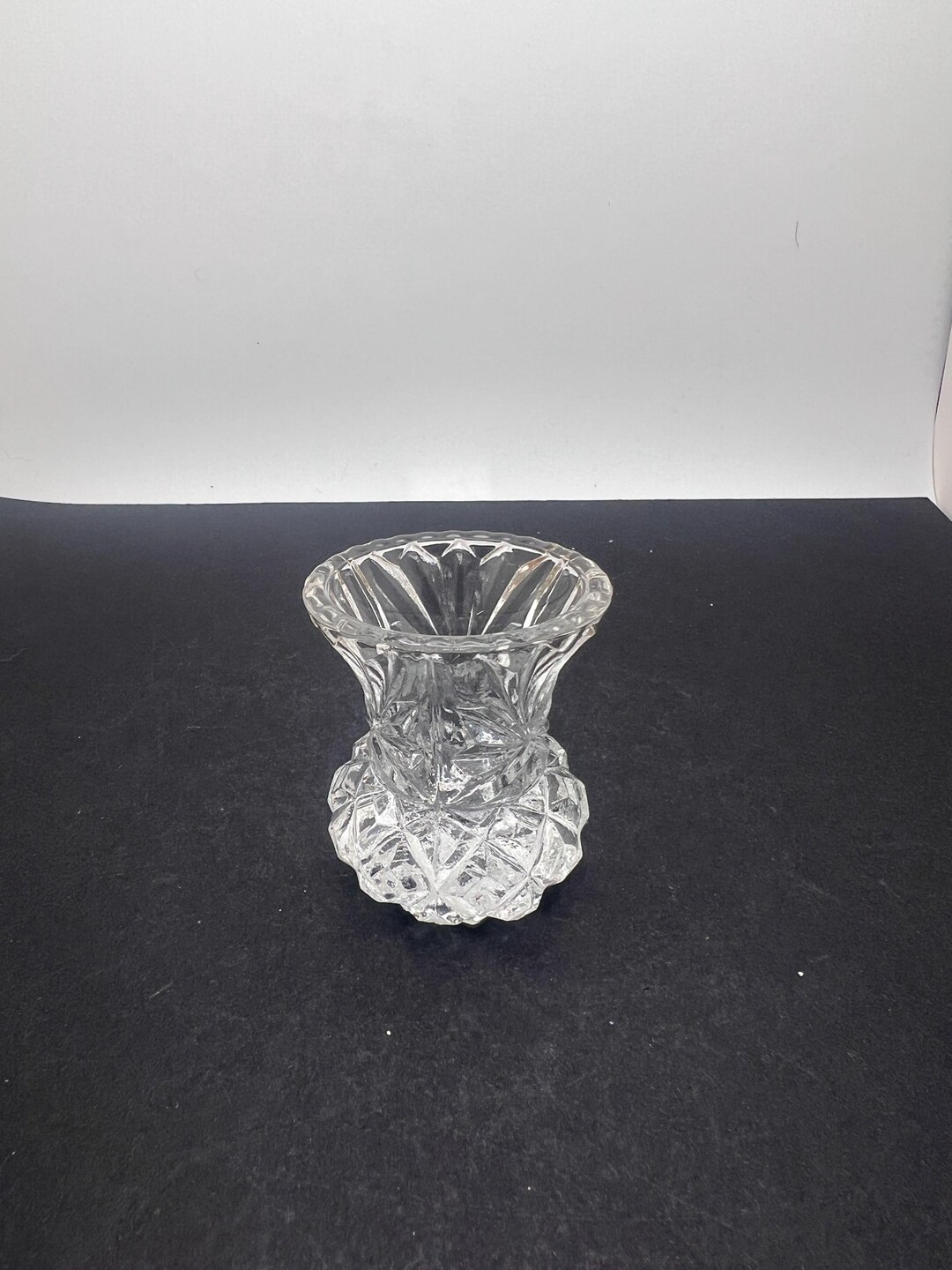 Vintage Lead Crystal Toothpick Holder | Choose From: Quilt Block ...