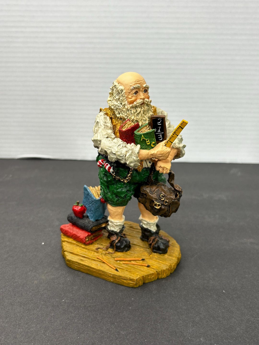 Vintage Ashland Studio Santas June Mckenna teaching Santa Resin Figure