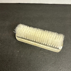 Vintage Clear Plastic/Resin Handled Bristle Clothes Brush