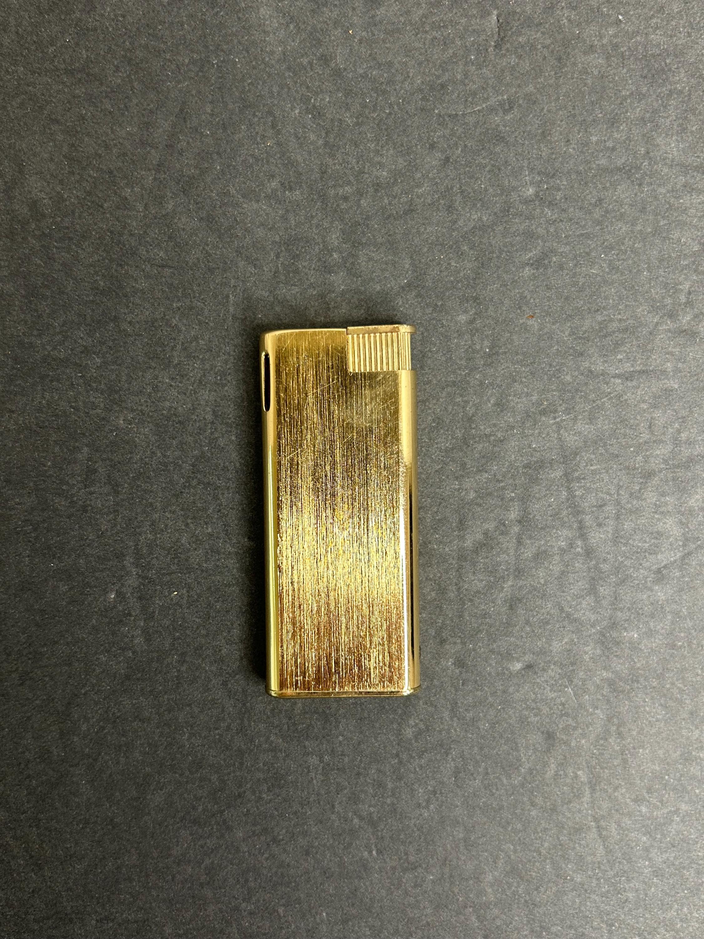 非売品特典付　美品イジュンギ Letter from Switzerland Vintage Colibri Korea Gold Plate Slim Lighter - Etsy