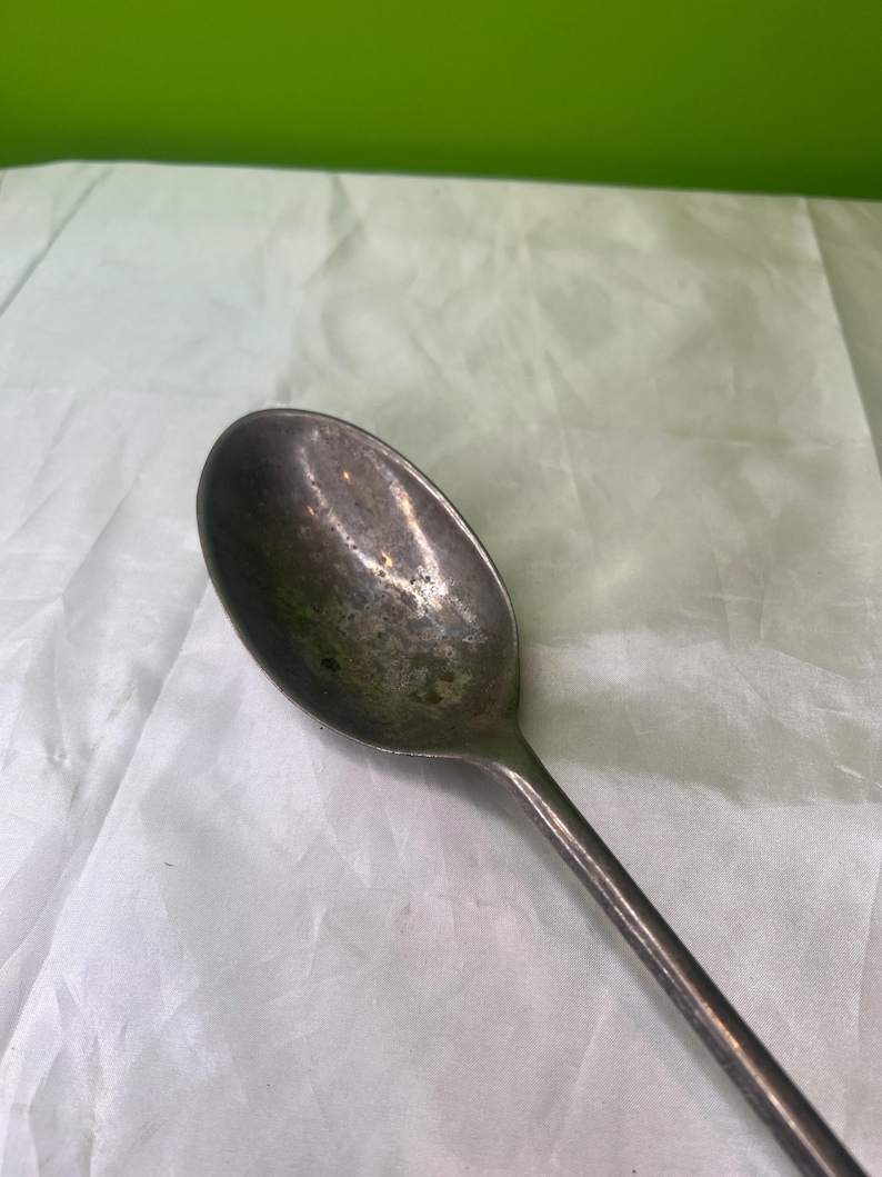 Vintage Large Heavy Thought to Be Silver Plated Serving Spoon - Etsy