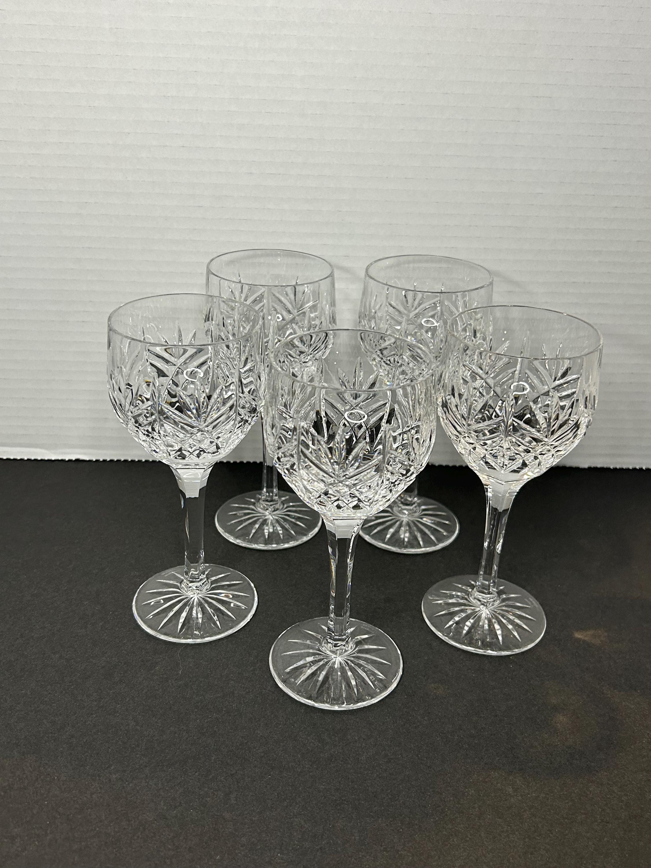 Vintage Set of 5 Cut Crystal Starburst 6.5 display picture 2