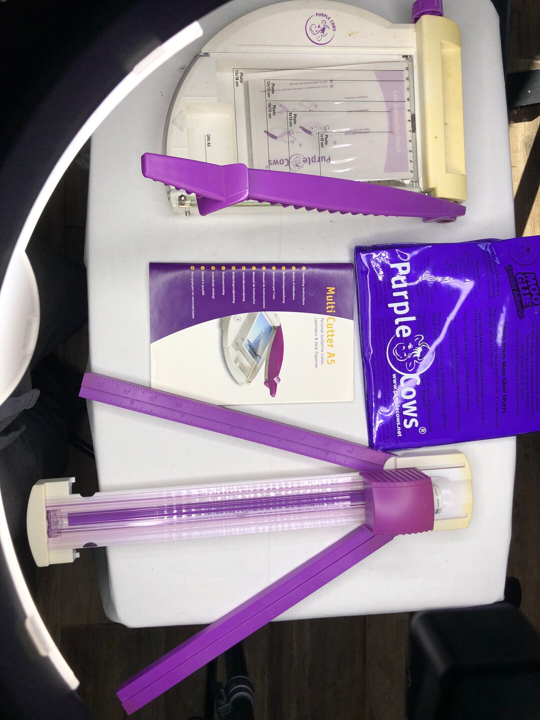 Purple Cow Multi Cutter Laminator Set Gently Used and Great Shape Etsy