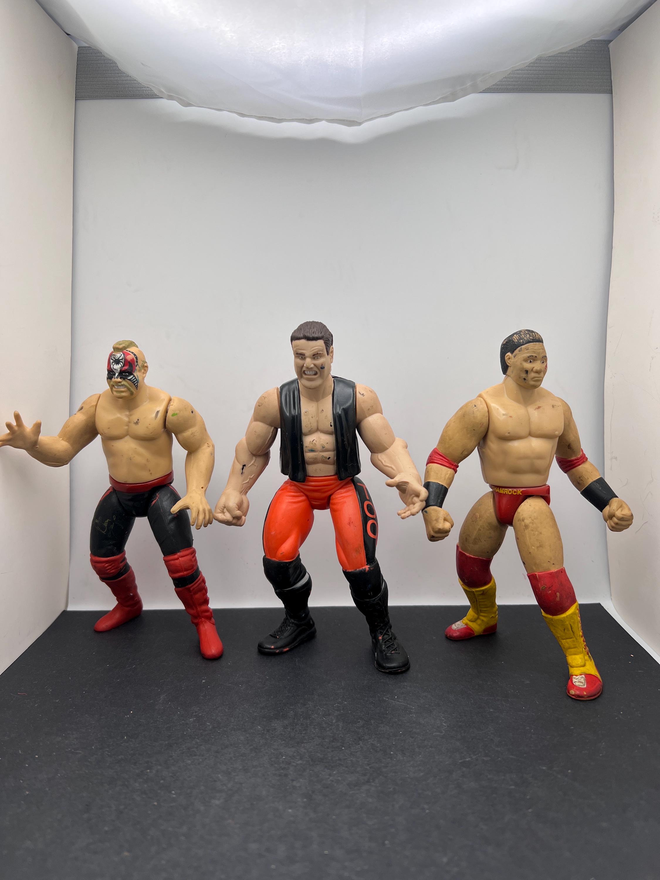 スポーツ選手 wwf series3/d Vintage Choice of 3 WWE WWF Action Figures - Etsy