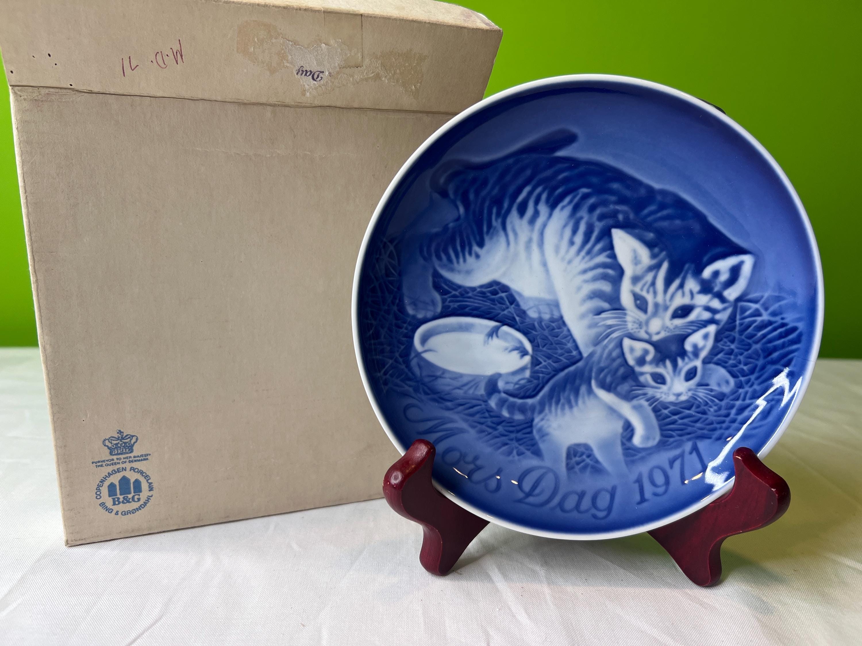 Vintage cat plate - Etsy 日本