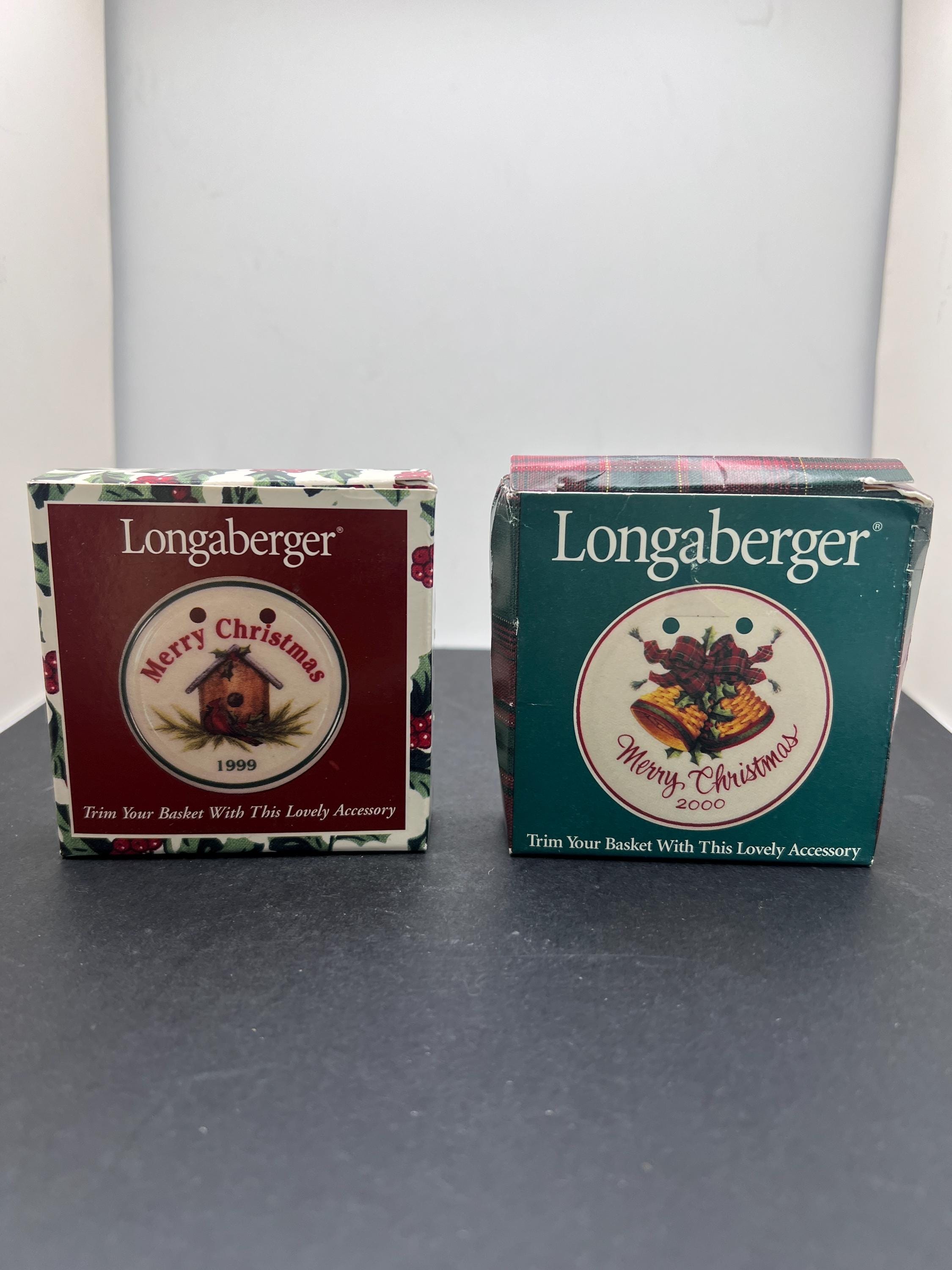 ヴィンテージ ロンガバーガー セラミック クリスマス 1999 または 2000