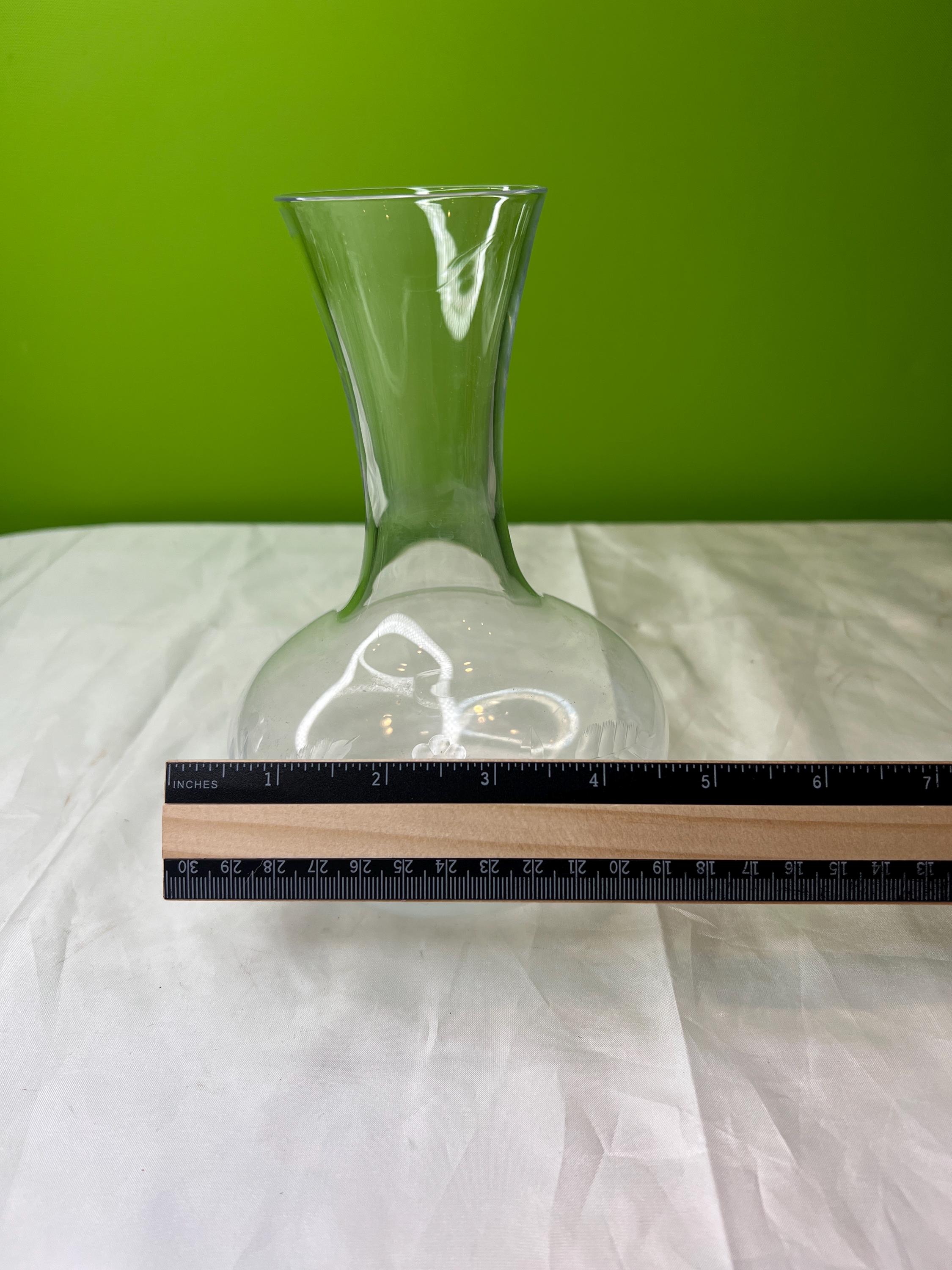 Vintage 1984 Lenox Floral Etched Crystal Vase Simple Farmhouse