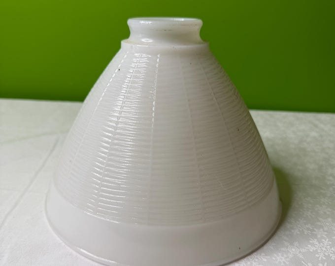 Glass Torchiere Diffuser Vintage Milk Glass Stiffel Torchiere Light-mcm Retro Design Banquet ...