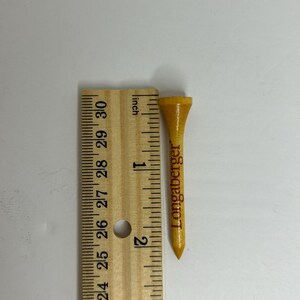 Vintage Longaberger Logo Wooden Golf Tees