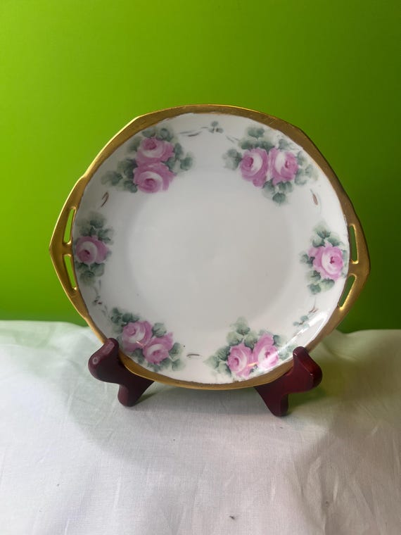 Vintage Porcelain Plate by Moritz Zdekauer (MZ) Altrohlau in