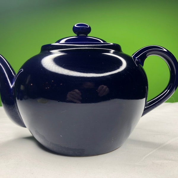 Blue Tea Pot Etsy