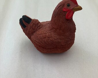 手作り鶏の置物 ヴィンテージ樹脂製鶏の置物像 - Etsy 日本