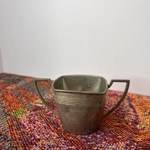 Vintage Genuine Pewter Sugar Container