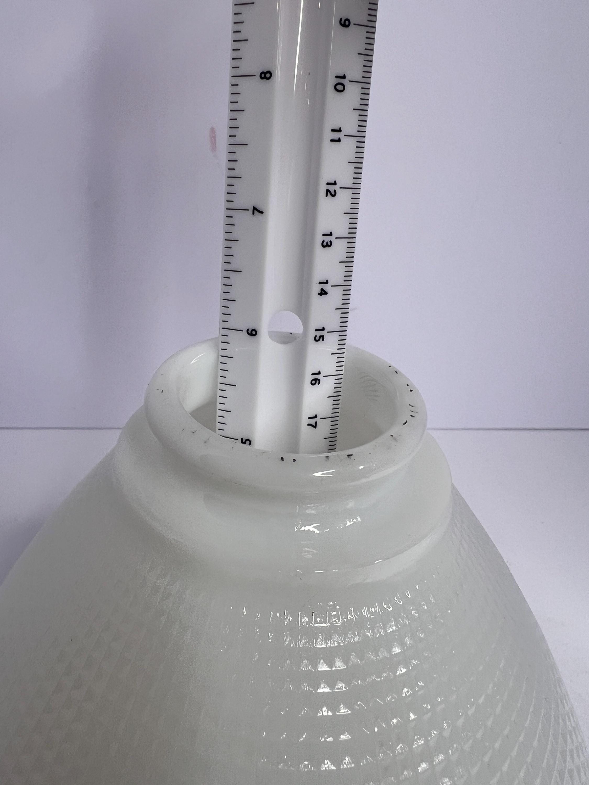 Glass Torchiere Diffuser Vintage Milk Glass Lamp Shade Waffle 8