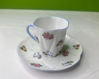 Tazza da tè e piattino vintage Shelley Dainty "Rose Pansy Forget Me Not" / Tazza da tè Shelley, tazza da tè Rose, tazza da tè Tea Party, mini tazza da tè