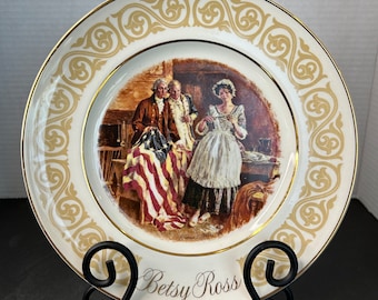 Vintage Avon 1973 James S Avati Betsy Ross England Plate